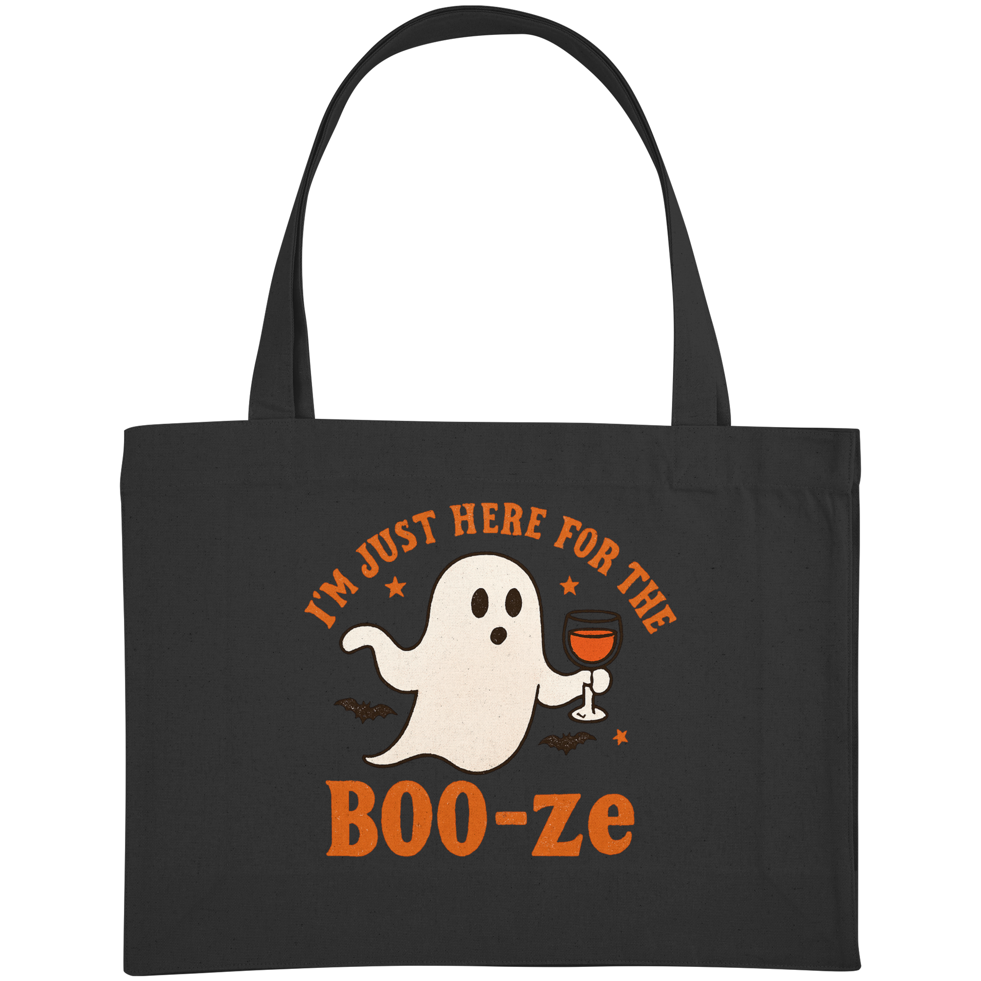 I'm just here for the "BOO-ze" - Organic Shopping-Bag