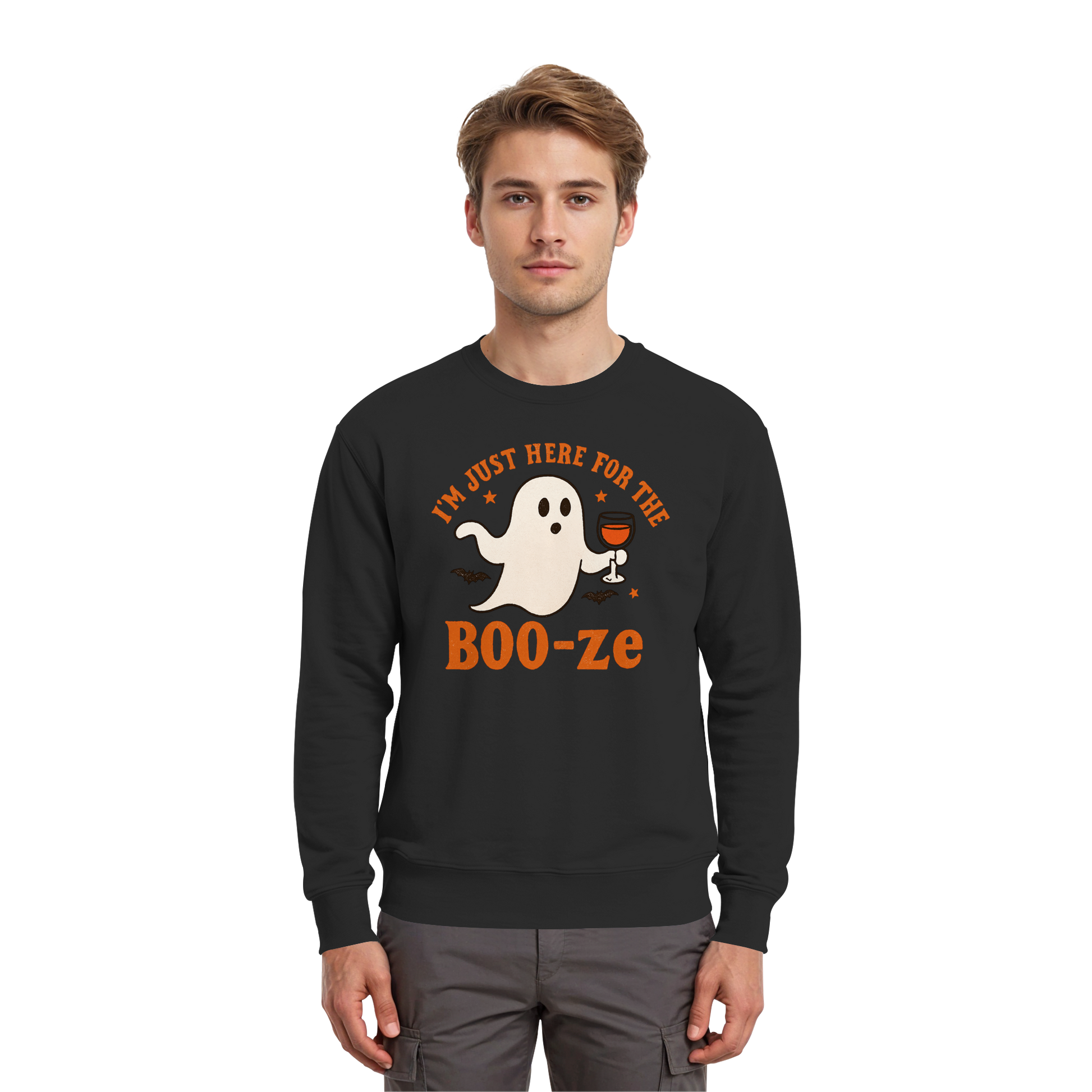 I'm just here for the "BOO-ze" - Premium Sweatshirt