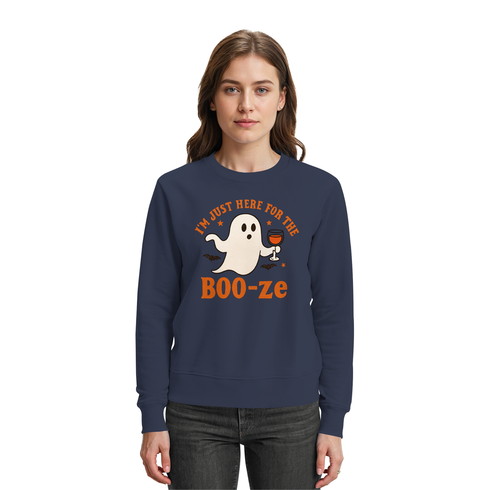I'm just here for the "BOO-ze" - Premium Sweatshirt