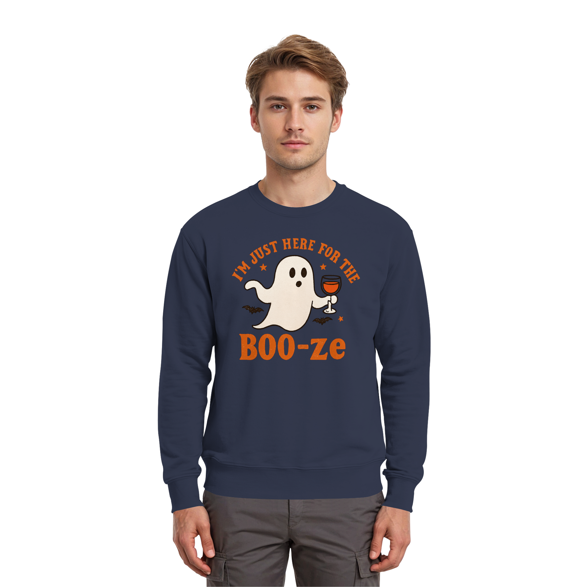 I'm just here for the "BOO-ze" - Premium Sweatshirt