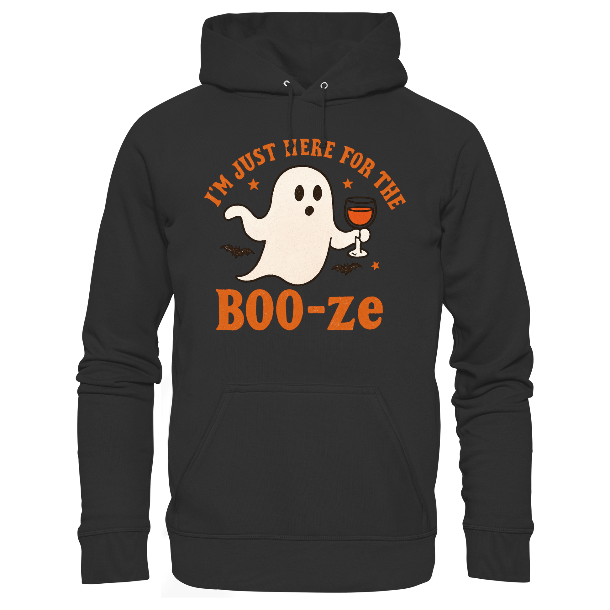 I'm just here for the "BOO-ze" - Premium Unisex Hoodie