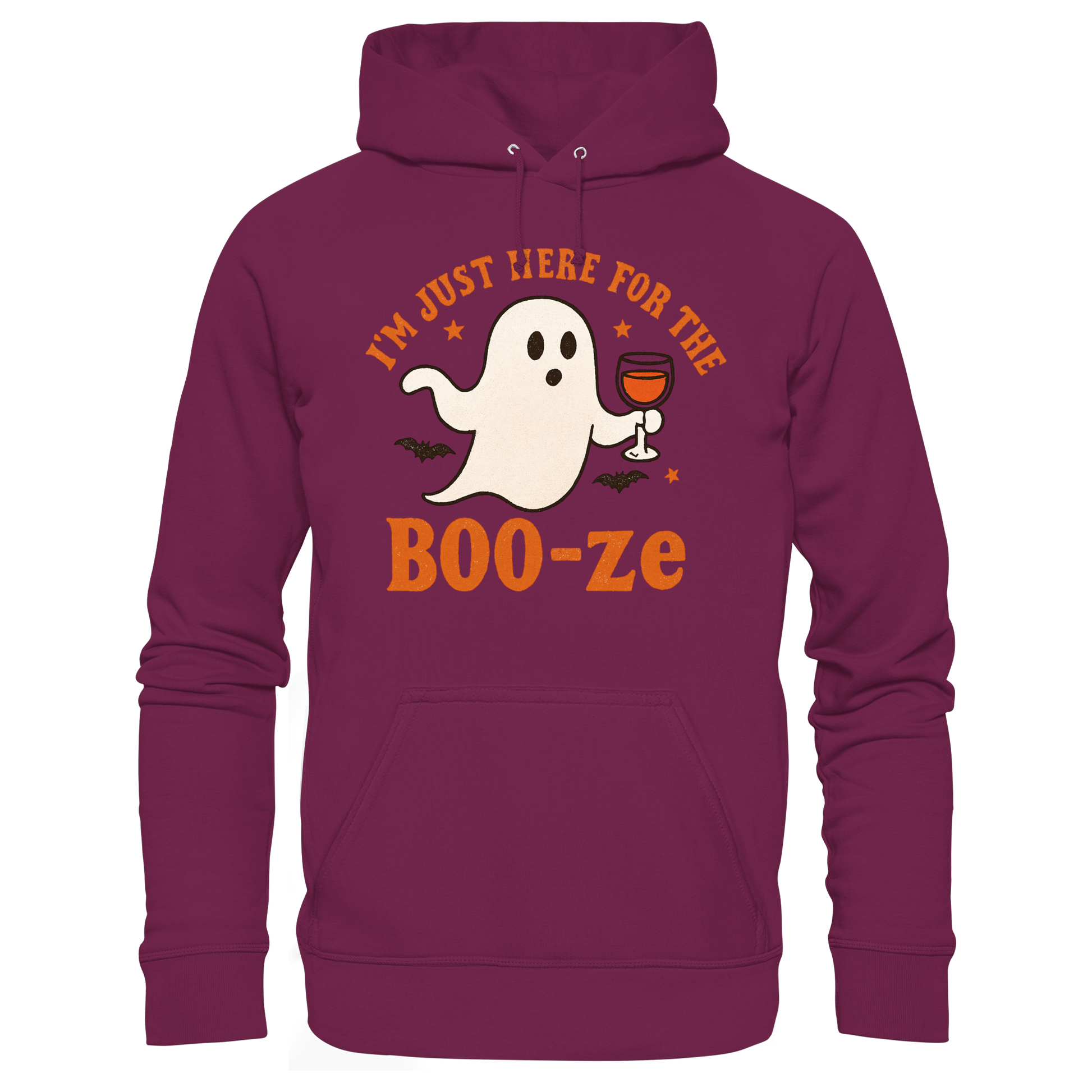 I'm just here for the "BOO-ze" - Premium Unisex Hoodie