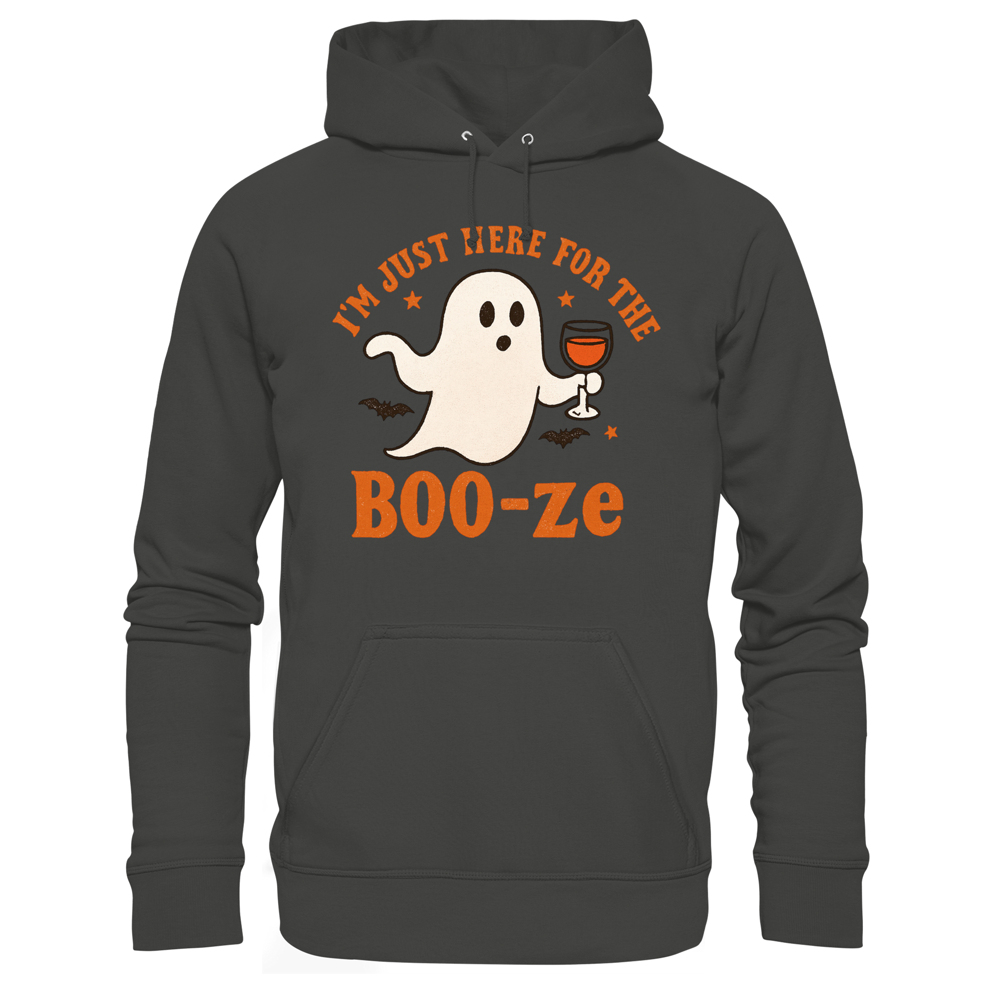 I'm just here for the "BOO-ze" - Premium Unisex Hoodie