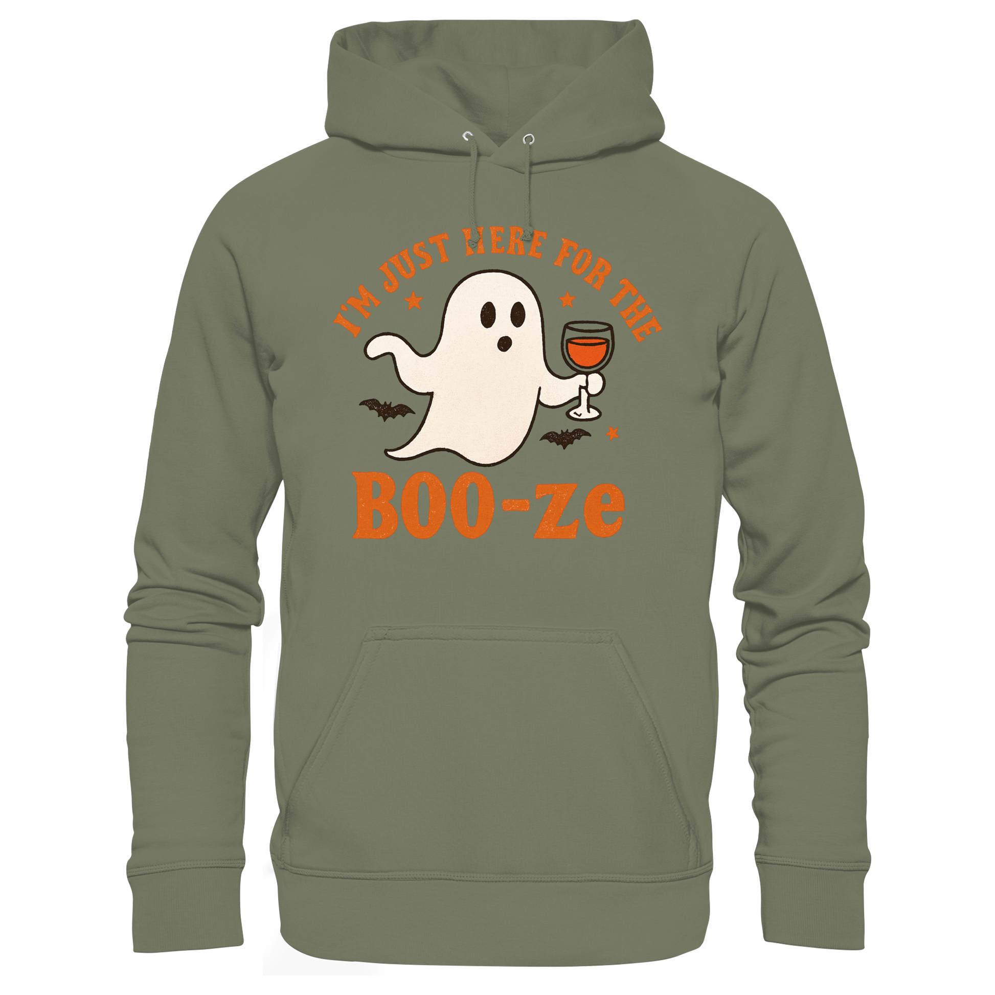 I'm just here for the "BOO-ze" - Premium Unisex Hoodie