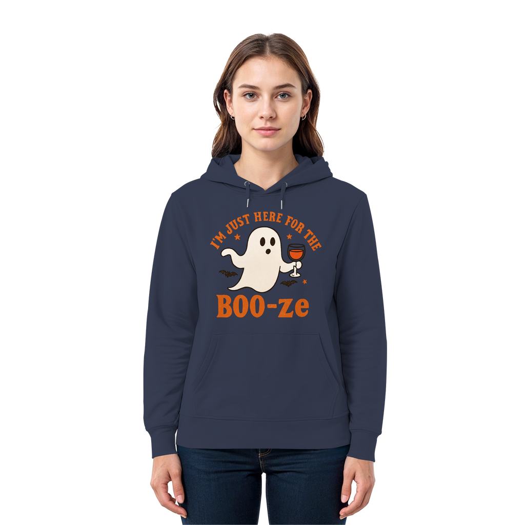 I'm just here for the "BOO-ze" - Premium Unisex Hoodie