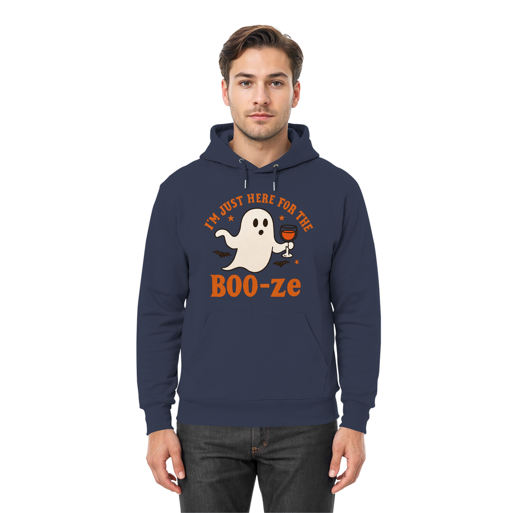 I'm just here for the "BOO-ze" - Premium Unisex Hoodie