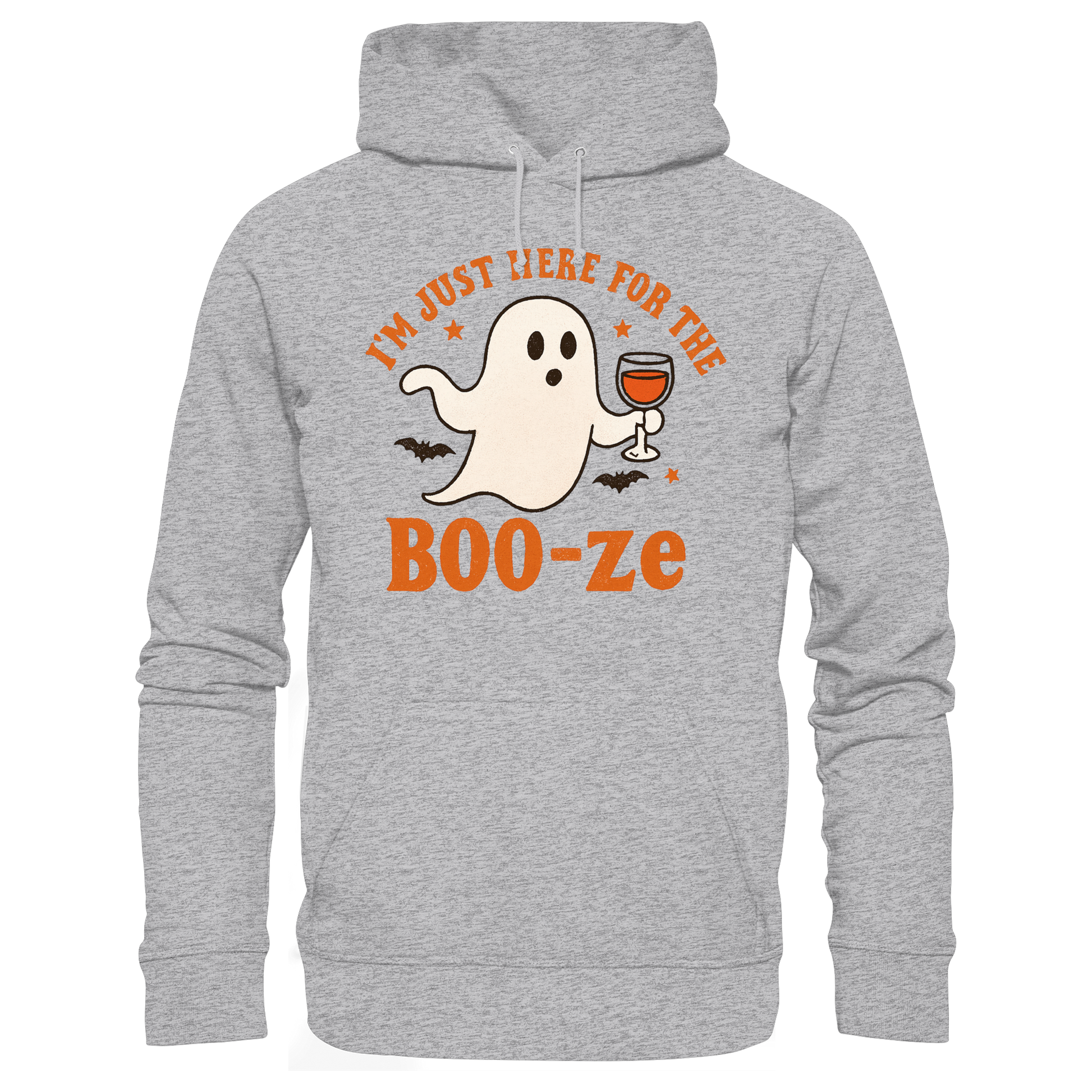I'm just here for the "BOO-ze" - Premium Unisex Hoodie