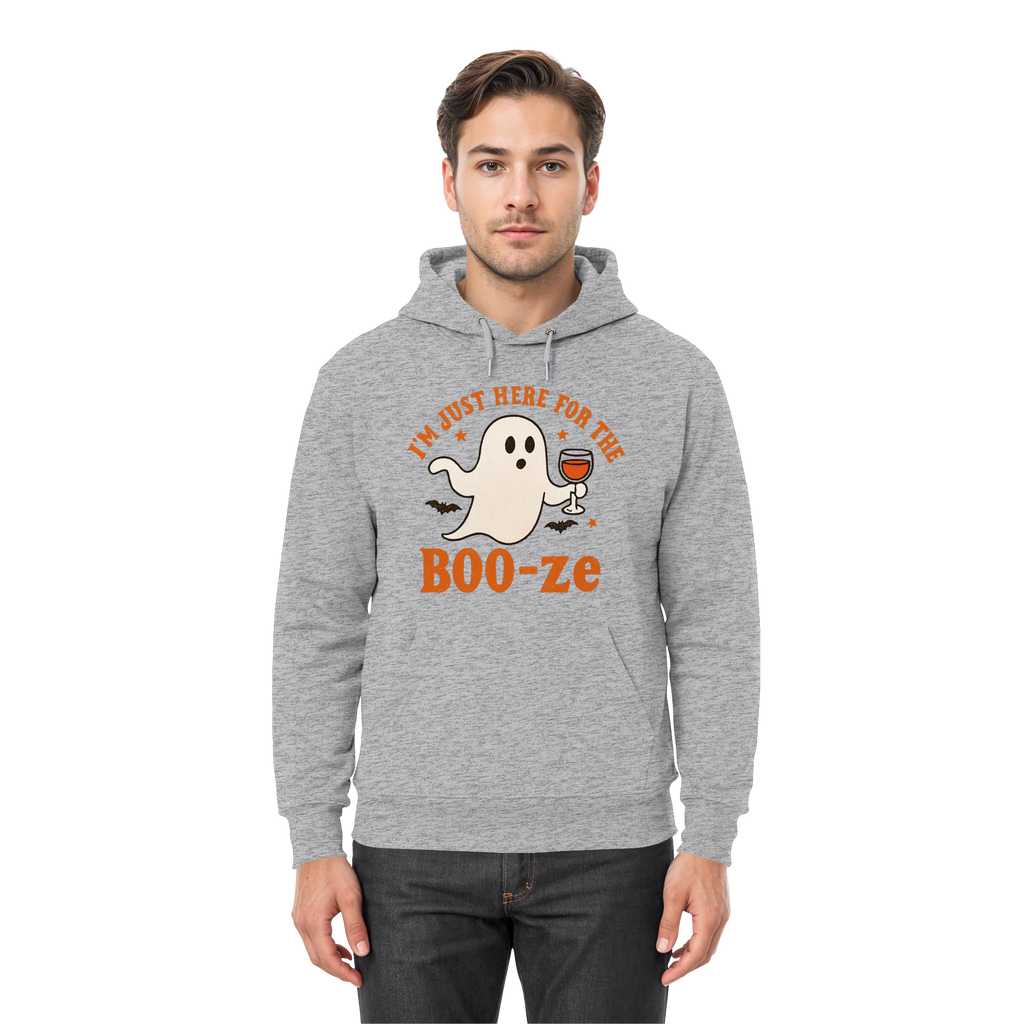 I'm just here for the "BOO-ze" - Premium Unisex Hoodie