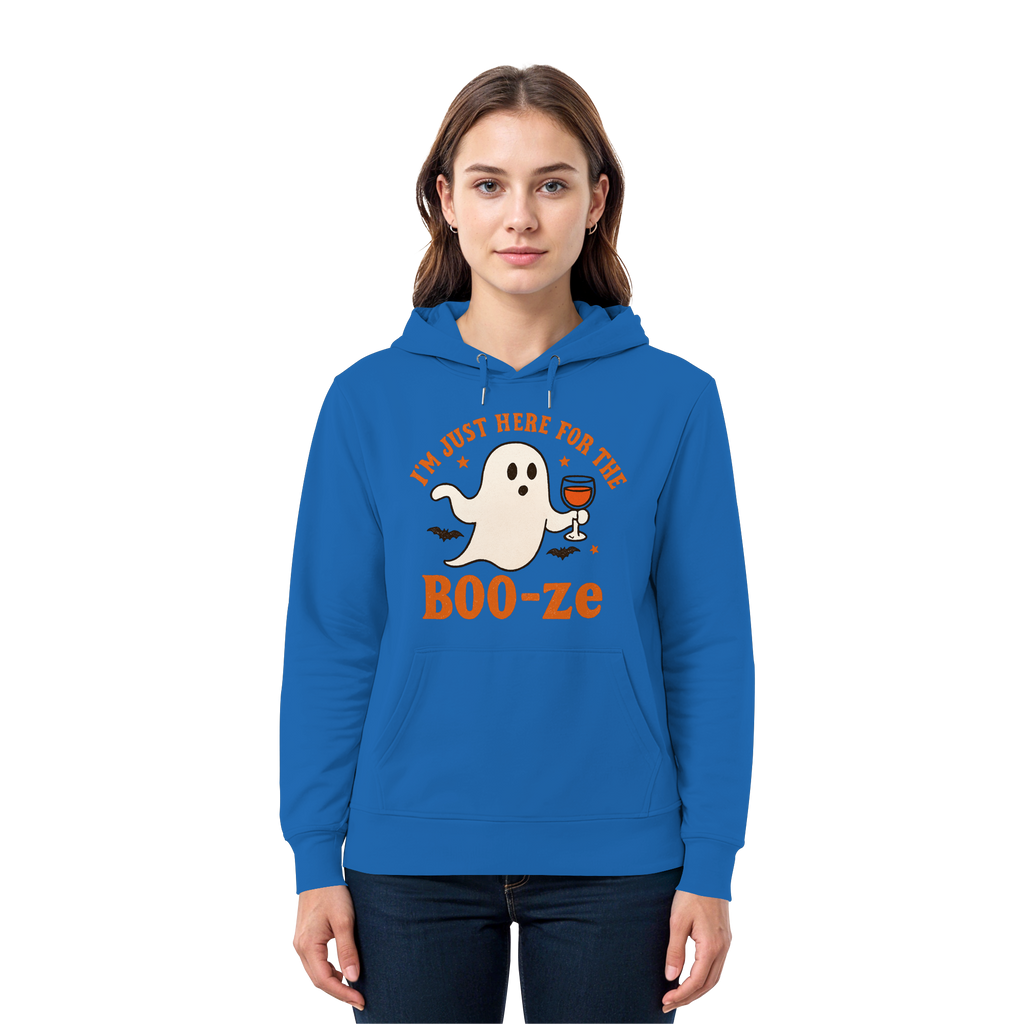 I'm just here for the "BOO-ze" - Premium Unisex Hoodie