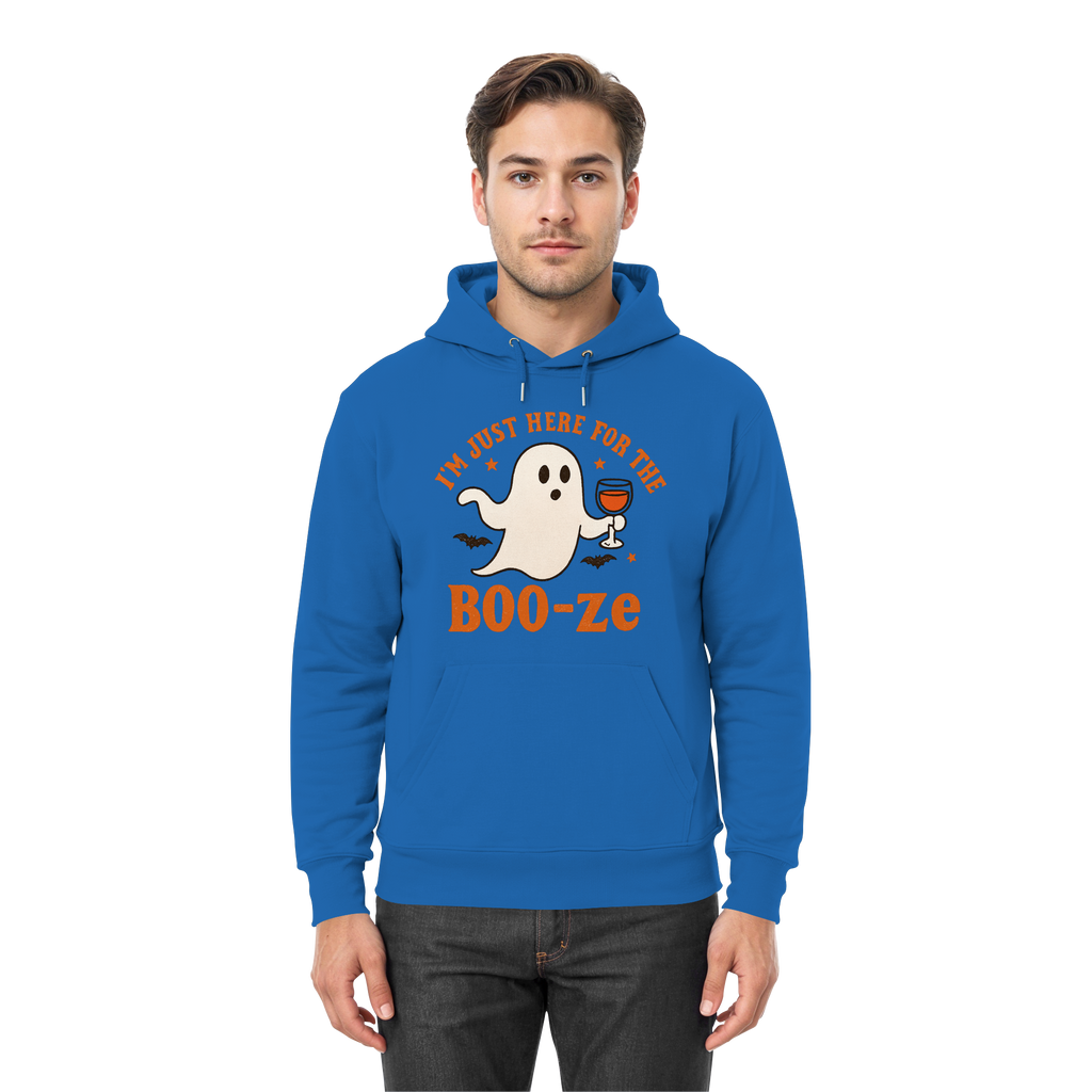 I'm just here for the "BOO-ze" - Premium Unisex Hoodie